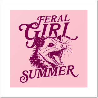 Feral Girl Summer Posters and Art